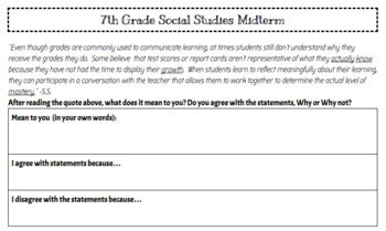 Preview of Mid-Term Portfolio Reflection