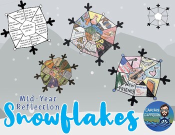 Preview of Mid-Year Reflection Snowflakes