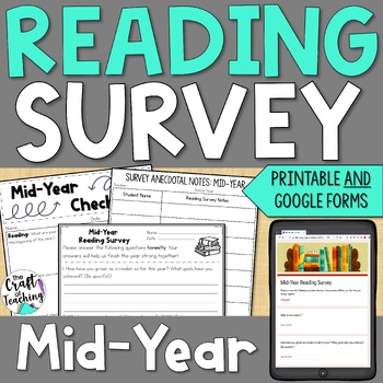 Preview of Reading Student Interest Survey | Mid-Year Student Interest Survey
