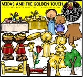 Myths | Midas And the Golden Touch Clipart Set {Educlips Clipart}