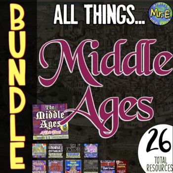 Preview of Middle Ages Activities Bundle | 26 Total Middle Ages Resources