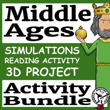 Preview of Medieval & Middle Ages Simulation & Project Bundle Simulation Reading