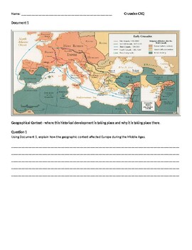 Preview of Middle Ages Assessments - CRQ and Enduring Issue Essay NYS Global II aligned