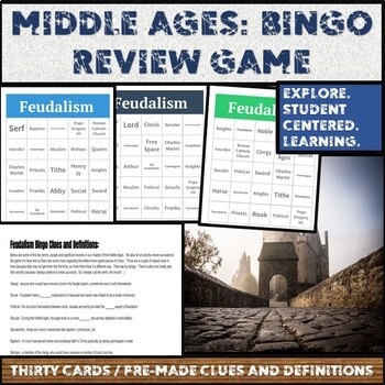 Preview of Middle Ages:  Bingo! Review Game