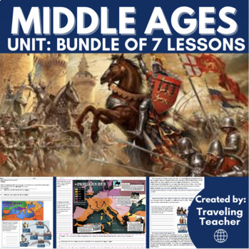 Preview of Middle Ages Bundle: Crusades, Feudalism, Charlemagne, Black Plague, Genghis Khan