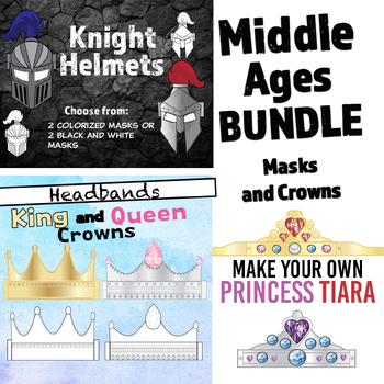 Preview of Middle Ages Bundle | Knights, Kings, Queens and Princesses