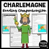 Middle Ages Charlemagne Reading Comprehension Worksheet Ho