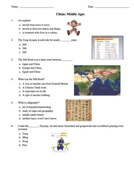 Preview of Middle Ages : China