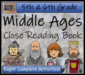 Preview of Middle Ages Close Reading Comprehension Book | 5th Grade & 6th Grade