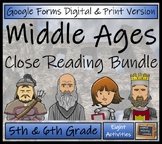 Middle Ages Close Reading Passages | Digital & Print | 5th