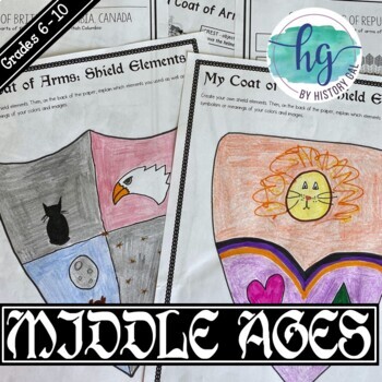 Preview of Middle Ages Coat of Arms (Print and Digital)