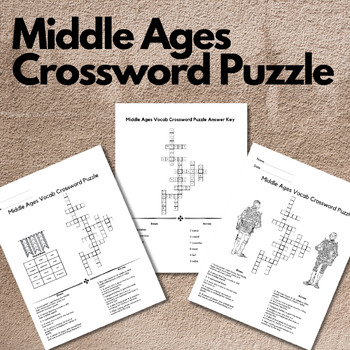 Preview of Middle Ages Crossword Puzzle