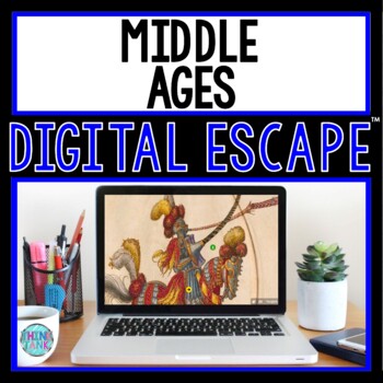 Preview of Middle Ages DIGITAL ESCAPE ROOM for Google Drive® | Distance Learning