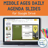 Middle Ages Daily Agenda Slide Templates for Google Drive