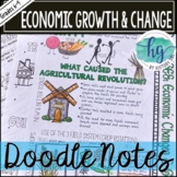 Middle Ages Doodle Notes Set 4 for Economic Change and Gro