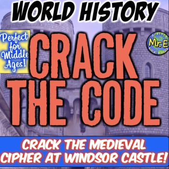Preview of Middle Ages Escape Room Activity | Crack the Polyibus Cipher at Windsor Castle