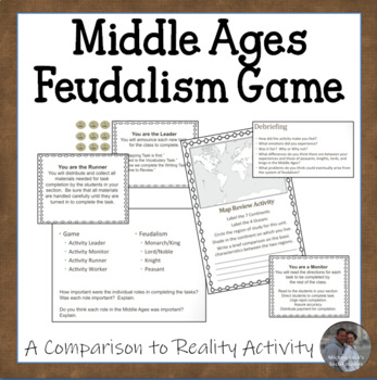 Preview of Middle Ages Feudalism Game Social Class Activity