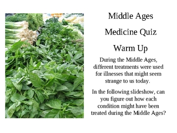 Preview of Middle Ages - Herbal Cures and Fallacies