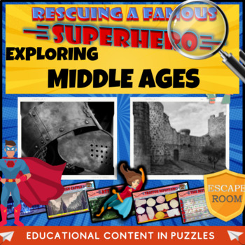 Preview of Middle Ages History  Escape Room