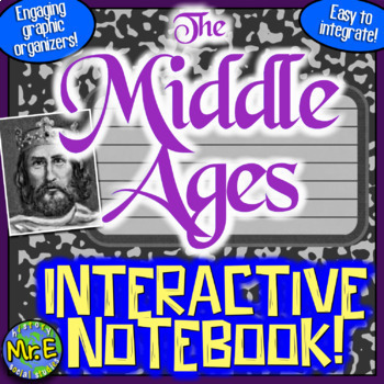 Preview of Middle Ages Interactive Notebook | Feudalism, Charlemagne, Magna Carta, & More!