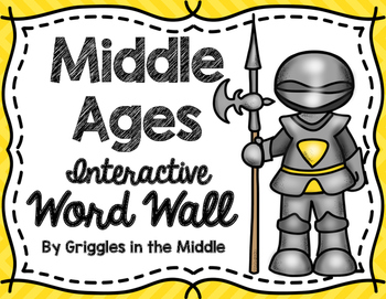 Preview of Middle Ages Interactive Word Wall