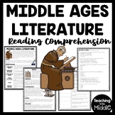 Middle Ages Literature Text Reading Comprehension Workshee