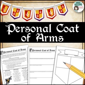 Preview of Middle Ages Coat of Arms Activity - Back to School or Medieval Unit Activity