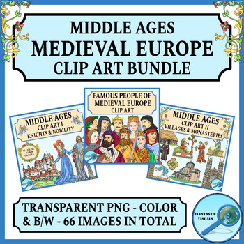 Preview of Middle Ages Medieval Europe Clip Art Bundle