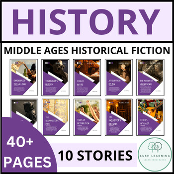 Preview of Middle Ages/Medieval Europe Reading: 10 Historical Fiction Narratives