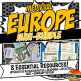 Middle Ages Europe Resources Bundle: Interactive Notebook 