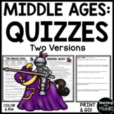 Middle Ages Overview Quizzes 2 Versions Quiz