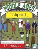 Middle Ages People and Artifacts Clip Art
