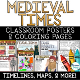 Middle Ages Posters Timelines Maps History Medieval Times 