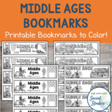 Middle Ages Printable Bookmarks | Coloring Bookmarks