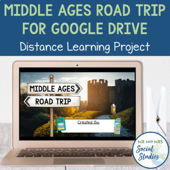Preview of Middle Ages Project | Medieval Times Road Trip Activity for Google Drive