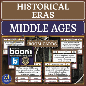 Preview of Middle Ages Quiz: Boom Cards