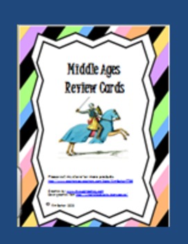 Preview of Middle Ages Review Cards