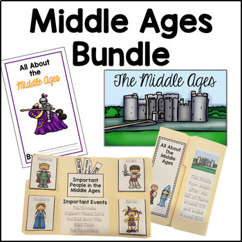 Preview of Middle Ages Simple, Primary, Activities, Medieval History BUNDLE