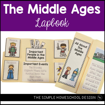 Preview of Middle Ages Simple, Primary, Activity Lapbook, Medieval History