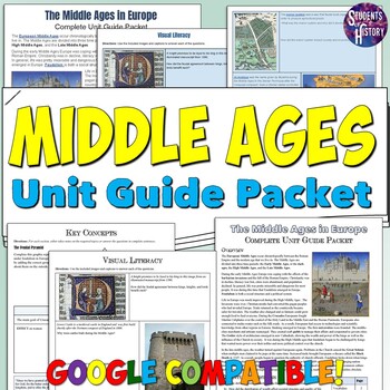Preview of Middle Ages Study Guide and Unit Packet