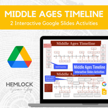 Preview of Middle Ages Timeline - drag-and-drop, description in Slides | REMOTE LEARNING