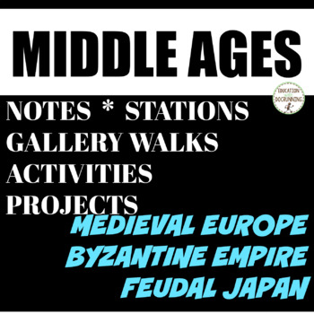 Preview of Middle Ages Unit Bundle
