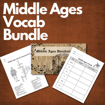 Preview of Middle Ages Vocabulary Bundle