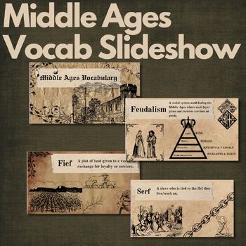 Preview of Middle Ages Vocabulary Slideshow