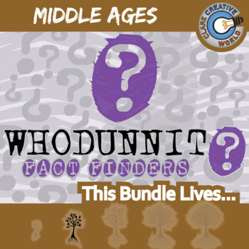 Preview of Middle Ages Whodunnit Activity Bundle - Printable & Digital Game Options