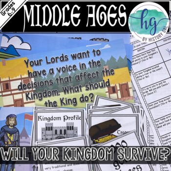 Preview of Middle Ages: Will Your Kingdom Survive? (Print and Digital)
