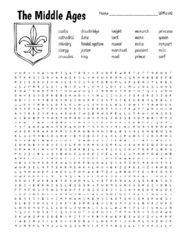 Preview of Middle Ages, William Wallace Quotes - Difficult Wordsearch & Zentangles to Color