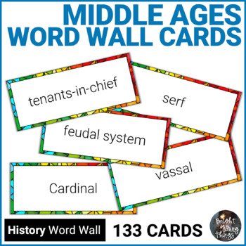 Preview of Middle Ages Word Wall Cards