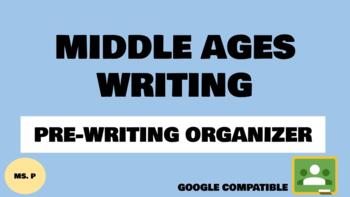 Preview of Middle Ages Writing Organizer