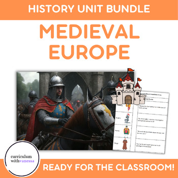 Preview of Middle Ages and Medieval Europe UNIT BUNDLE - History Skills, Engaging and Fun!